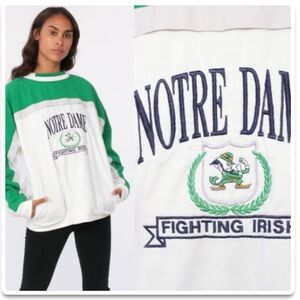 Vintage Notre Dame Fighting Irish Sweatshirt Pullover XL